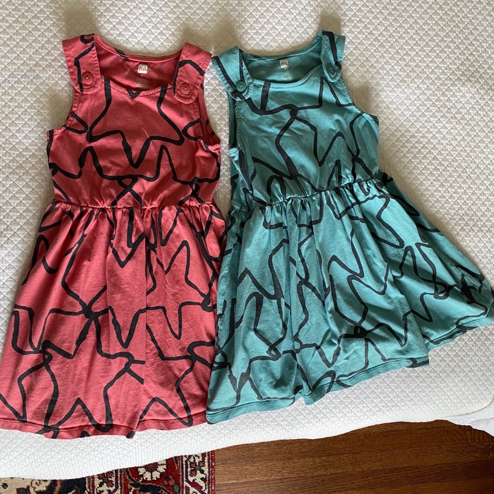 2 Girls Sz 6 TEA COLLECTION Button Detail Dresses